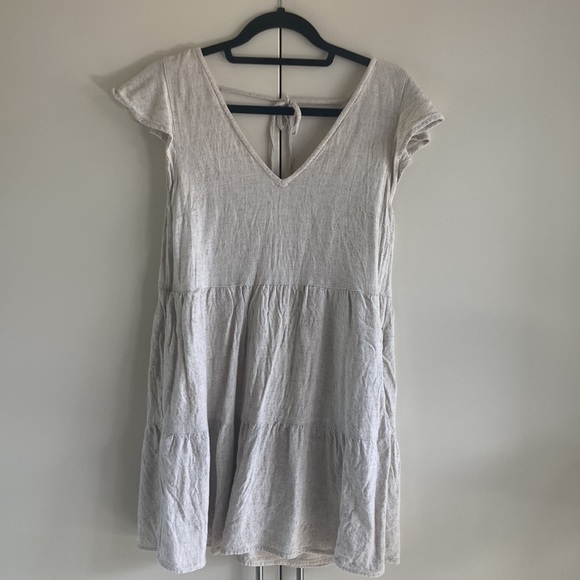 ABERCROMBIE & Fitch Ruffle Sleeve Trapeze Mini Dress Small Tall - Picture 6 of 16